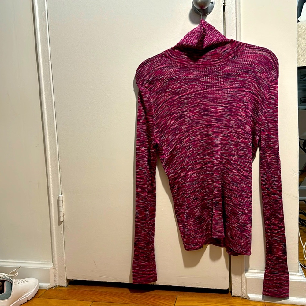 Missoni multi pink striped turtleneck size XL
